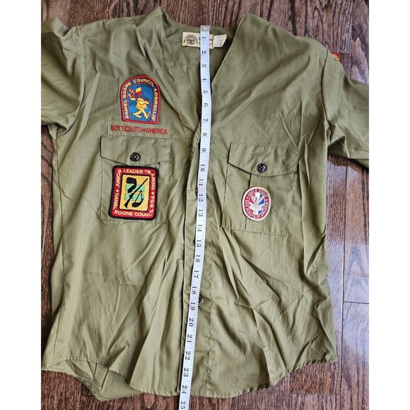 Vintage Boy Scouts Of America BSA Uniform Shirt And New Pants 28" Waist  Mens S - Picture 5 of 16
